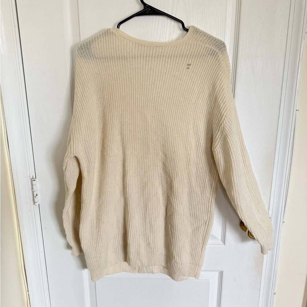 Jenni Kayne Oversized Cabin Sweater Ivory (Small Hole)